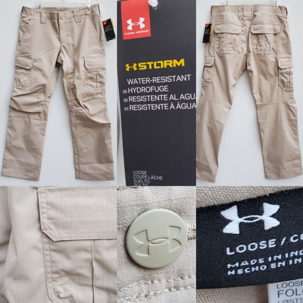 NEW UNDER ARMOUR STORM Cargo loose PANTS 12 NWT